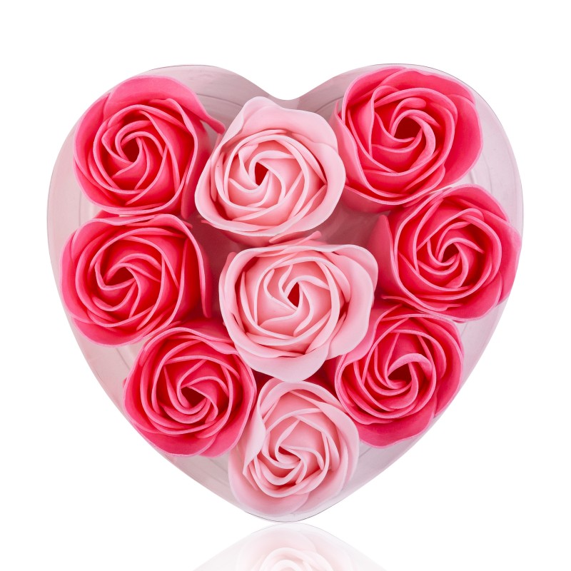 Papier d'emballage imprimé coeur rose pour mariage, Saint Léon