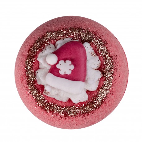 Boule effervescente pour le bain "JOYEUX NOEL" 180g, senteur : Pomme & Cannelle