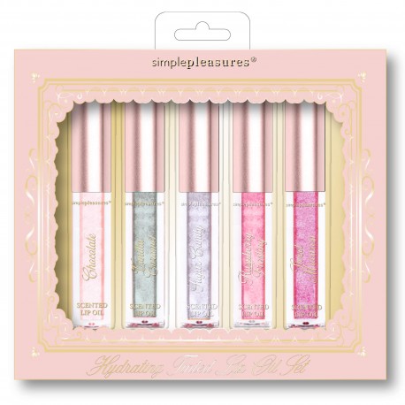 Coffret 5 huiles pour les lèvres SWEET PASTELS