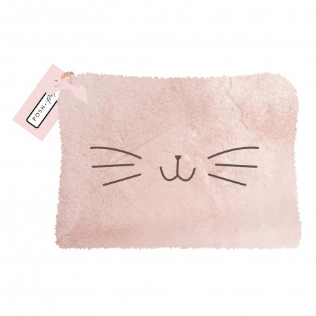 Trousse de toilette peluche COSY PINK