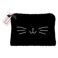 Trousse de toilette peluche COSY PINK