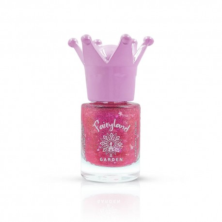 Vernis à ongles à base d'eau FAIRYLAND, Fuschia pailleté Rosy