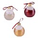 BOULE 250 ml GEL DOUCHE & BAIN MOUSSANT BOULE TRANSPARENT À PAILLETTES ÉTOILES - OR MÉTALLIQUE - BORDEAUX NACRÉ PAILLETTÉà paill