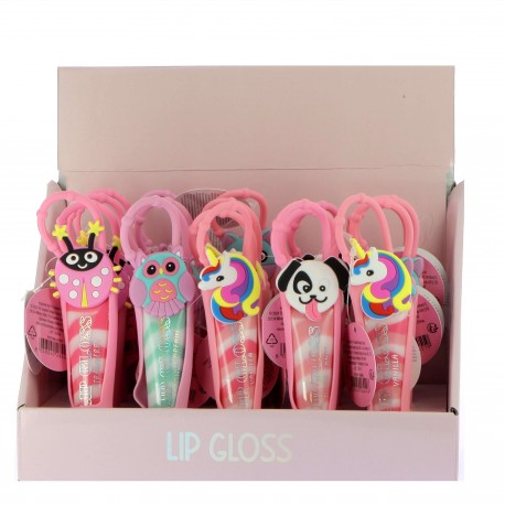 Lip gloss à accrocher au sac DREAM POP, 5 senteurs assorties