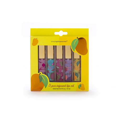 Coffret 5 baumes lèvres infusés FEELING FRUITY, 5 senteurs