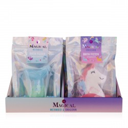 Galets effervescents, 2 modèles assortis MAGICAL UNICORN & MERMAID