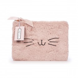 Trousse de toilette peluche COSY PINK