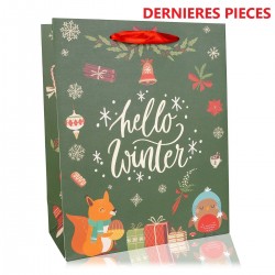 Sac papier HELLO WINTER