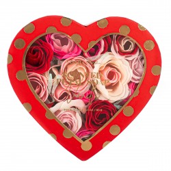 Coffret Roses de savon QUEEN OF HEART