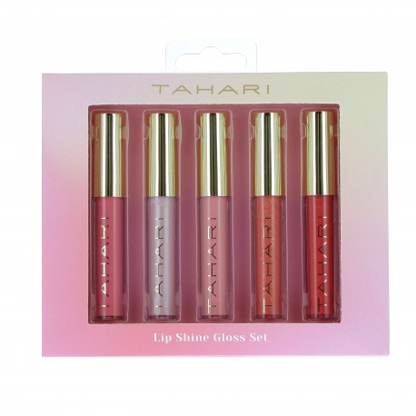 Coffret 5 baumes lèvres brillants TAHARI