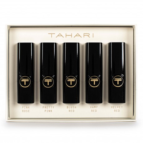 Coffret 5 rouges à lèvres brillants TAHARI