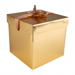 Boite en carton vide Or (22x22x22 cm)