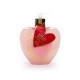 Distributeur savon mains 500ml QUEEN OF HEARTS en verre, senteur Fraise