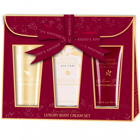 Coffret 3 crèmes mains  LUXURY WINTER, 3 senteurs