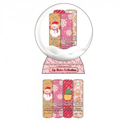 Coffret 4 baumes lèvres SUGAR FROSTED LAND,4 senteurs