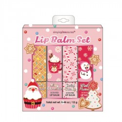 Coffret 4 baumes lèvres SUGAR FROSTED LAND, 4 senteurs