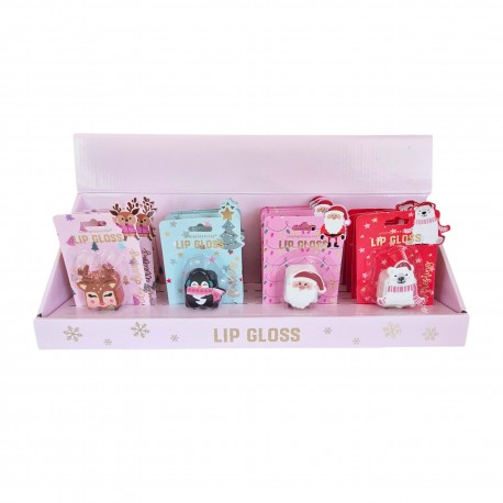 Lip gloss STOCKING STUFFER ,4 senteurs assorties