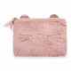 Trousse de toilette SWEET PASTEL (25x17,5 cm) peluche rose