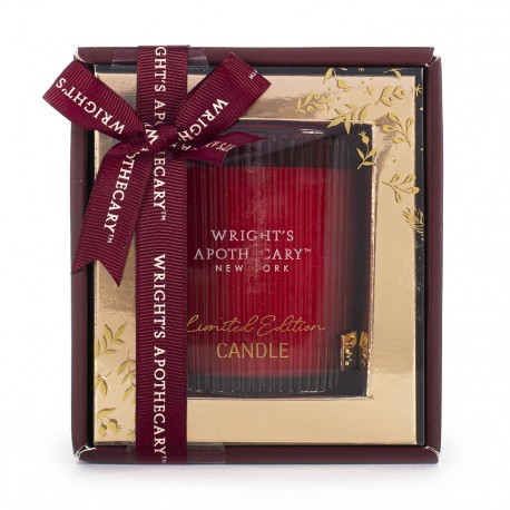 Bougie parfumée 150g LUXURY WINTER dans photophore en verre
