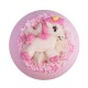 Boule effervescente pour le bain "CRAZY UNICORN" 190g, senteur Fraise