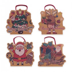 Sac papier (11x11x8 cm), 4 modèles assortis