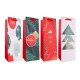 Sac cadeau JOYEUX NOEL STYLE 4 (35x12x10 cm), 4 modèles assortis