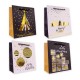 Sac cadeau WINTER GLAMOUR (16x14x7 cm), 4 modèles assortis
