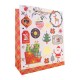 Sac cadeau XMAS (23x18x10 cm), 4 modèles assortis