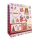 Sac cadeau XMAS (23x18x10 cm), 4 modèles assortis