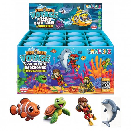 Boule effervescente 150g COOLKID OCEAN, contenant une figurine