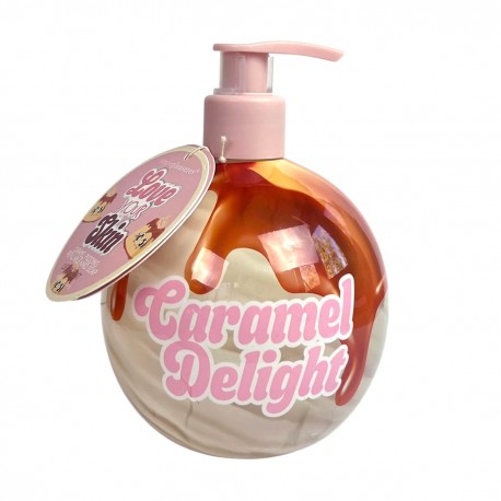 Distributeur de savon liquide 500ml BREAKFAST CLUB,  senteur Caramel