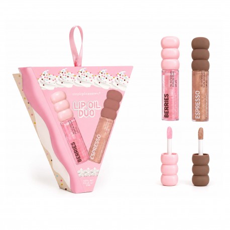 Coffret 2 Lip oil BREAKFAST CLUB, 2 senteurs Expresso/Baies