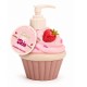 Distributeur de savon liquide 310ml en forme de muffin BREAKFAST CLUB,  senteur Fraise à la crème