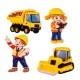 Boule effervescente 150g COOLKID TRAVAUX, contenant une figurine